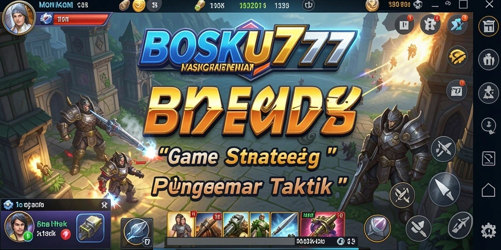 Tampilan gameplay menarik dari BOSKU777 dalam aksi strategi.