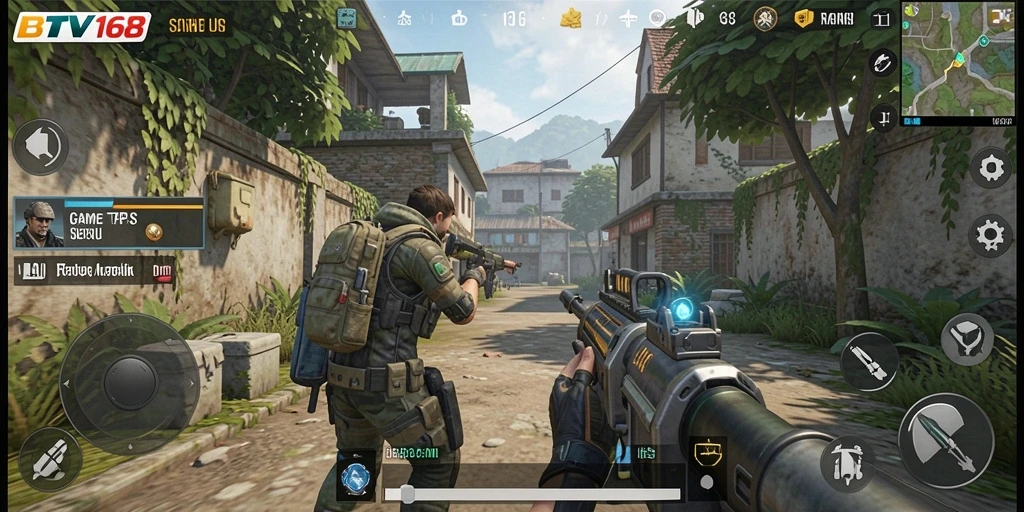 Screenshot gameplay seru BTV168 dengan aksi pertempuran dramatis