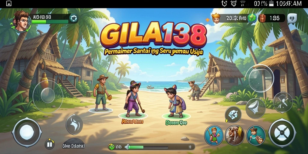 Tampilan gameplay GILA138 yang ceria dan menghibur.