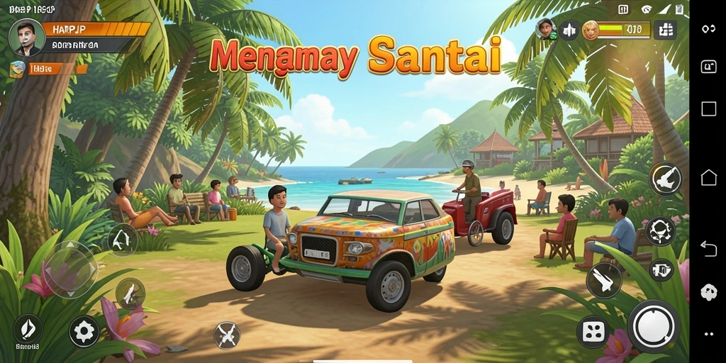 Tangkapan layar utama HARAPJP menunjukkan gameplay yang menyenangkan dan interaktif.