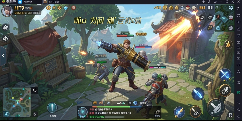 Tampilan gameplay strategis di HIT9 yang memukau.