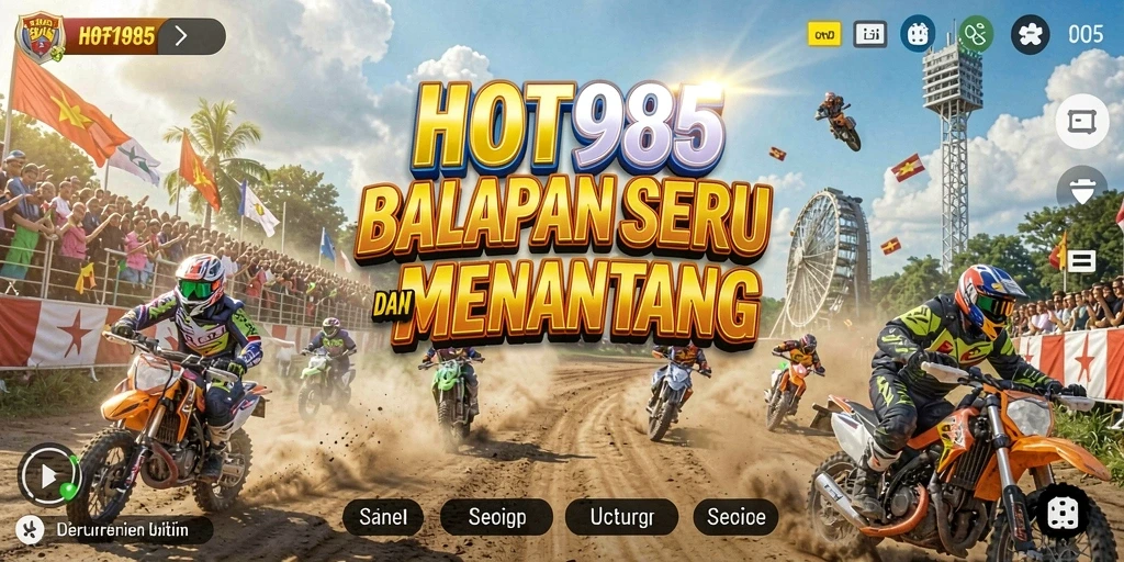 Tampilan gameplay seru dari balapan di HOT985.