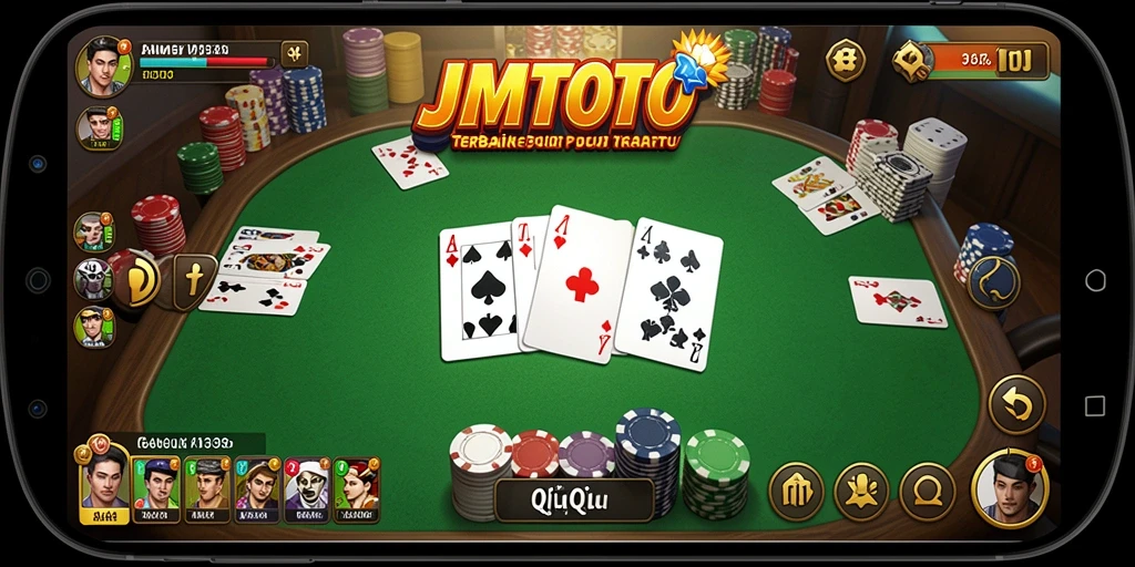 Tampilan gameplay QiuQiu yang seru dan mengasyikkan.