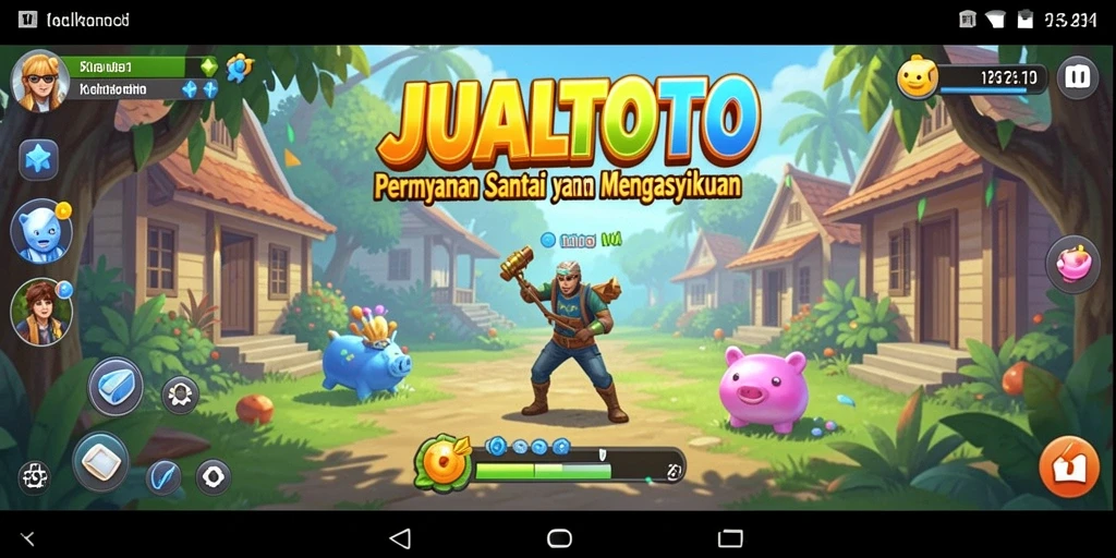 Tampilan gameplay seru dan menawan dari JUALTOTO.