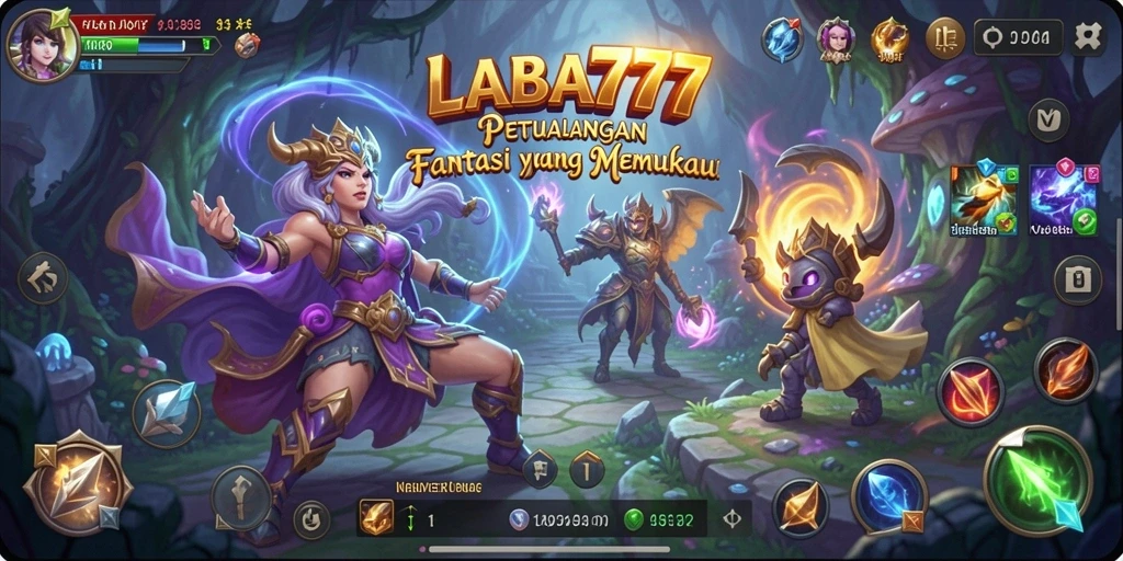 Tampilan gameplay LABA777 yang menarik dalam dunia RPG yang luas.