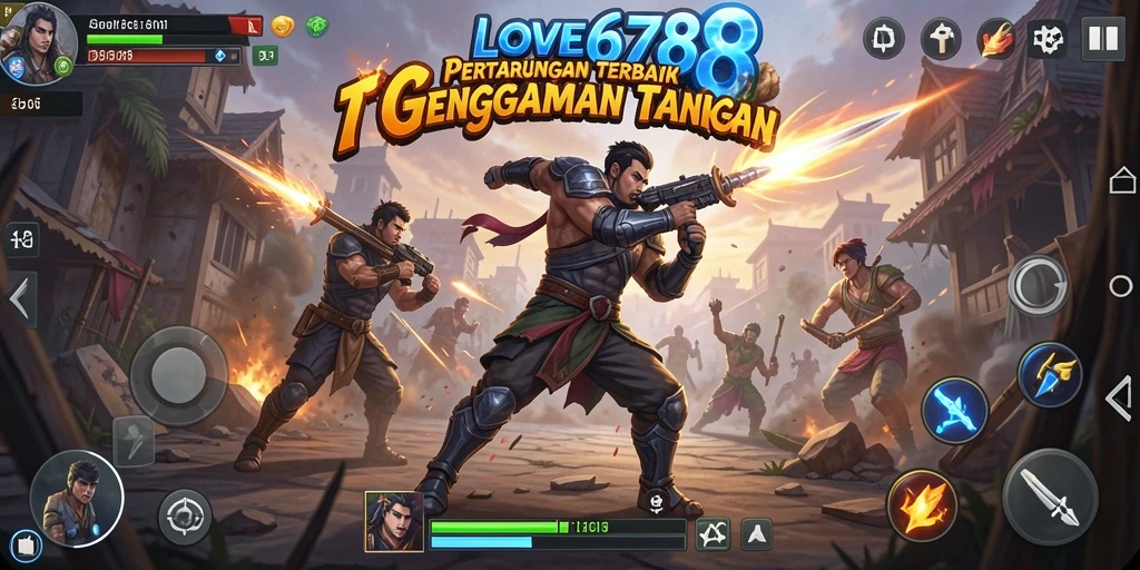 Tangkapan layar menunjukkan aksi pertarungan seru dalam LOVE678.