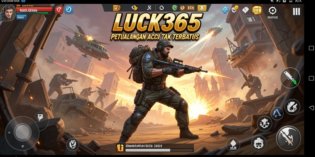 Tampilan gameplay <strong>LUCK365</strong> dengan aksi mendebarkan di lapangan.