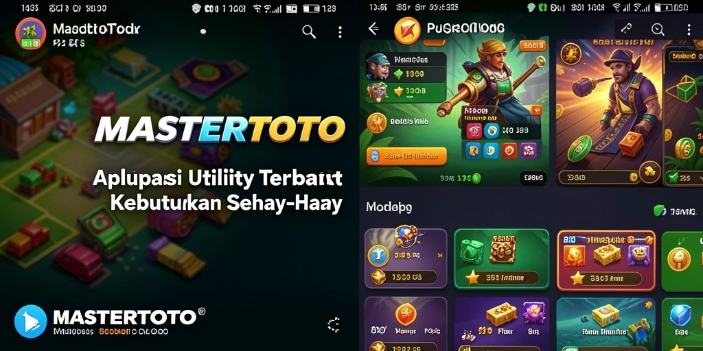 Tampilan antarmuka MASTERTOTO yang intuitif dan mudah digunakan.
