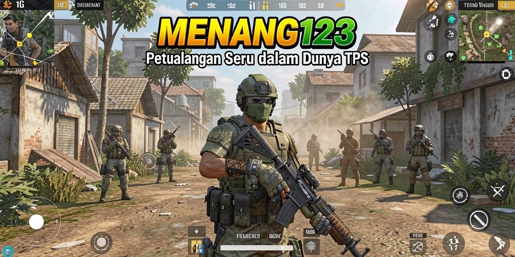 Tangkapan layar MENANG123 menampilkan aksi tempur seru dalam gameplay TPS.