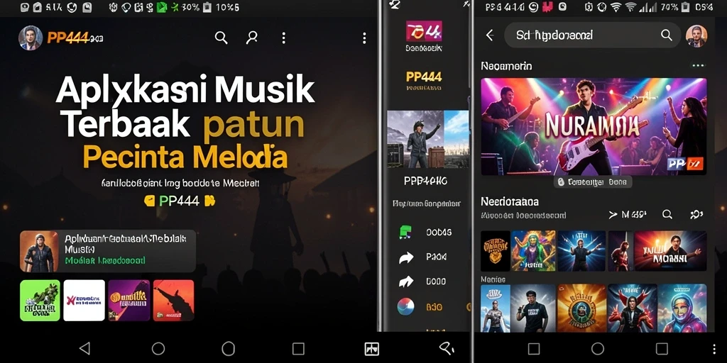 Tampilan gameplay interaktif PP444 yang menarik dan menyentuh.