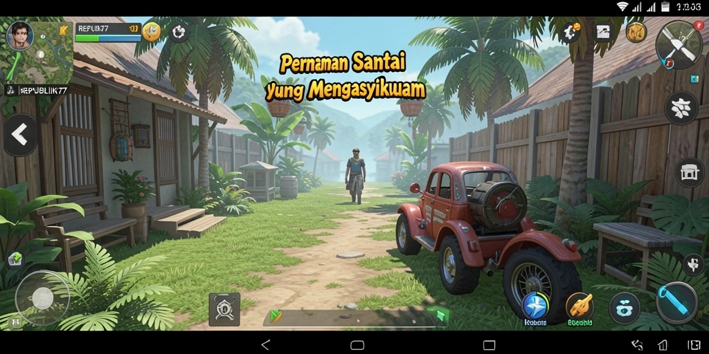 Tampilan screenshot utama REPUBLIK77 menampilkan gameplay yang santai dan menarik.