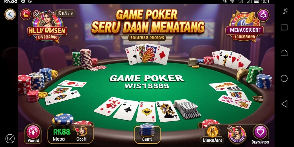 Gameplay menyenangkan RK88 yang menggambarkan poker secara mendalam.