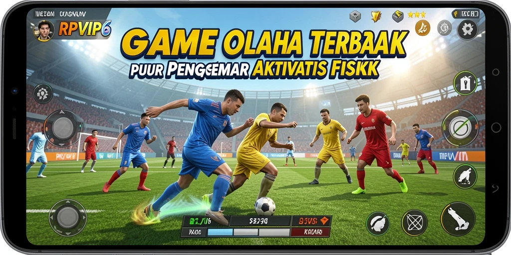 Tampilan gameplay seru dari RPVIP6 yang menampilkan aksi olahraga mendebarkan.