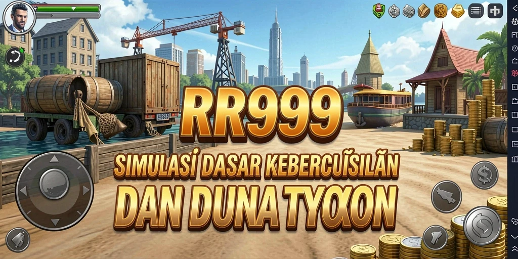Tampilan gameplay yang menarik dari RR999 dengan elemen Tycoon.
