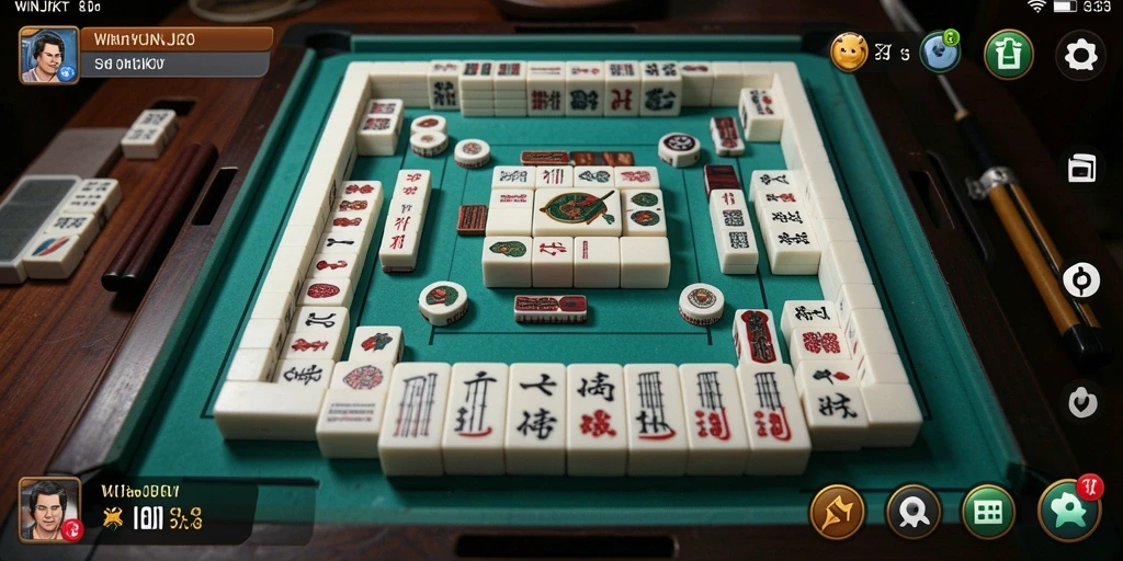 Screenshot gameplay WINJKT dengan tampilan Mahjong yang menarik.