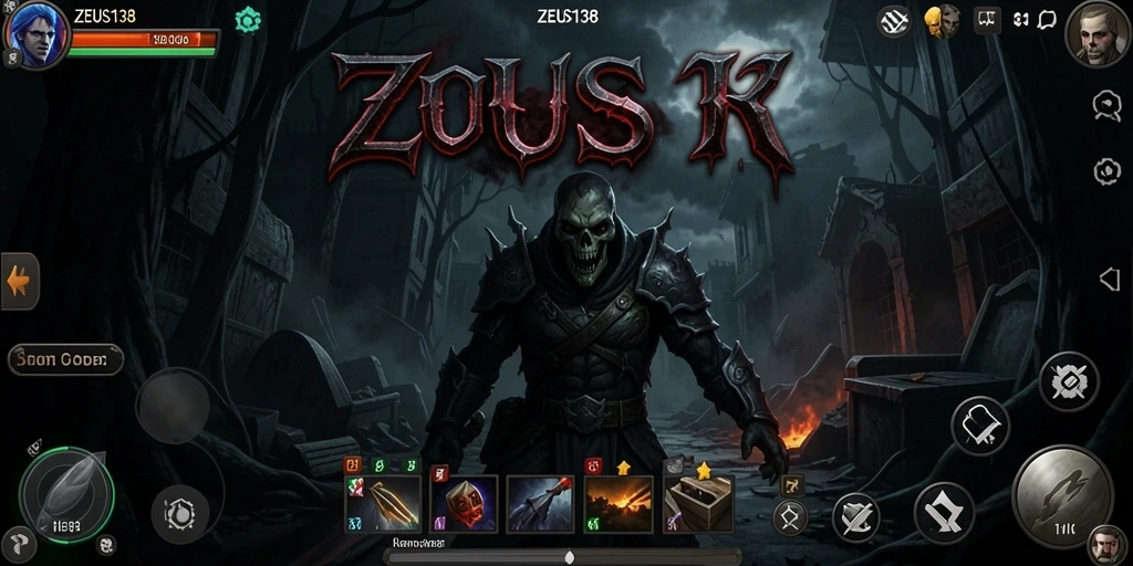 Tangkapan layar permainan ZEUS138 menampilkan suasana Horror yang mencekam.