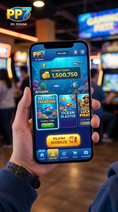 Pengguna sedang menjelajahi katalog aplikasi di pp7.